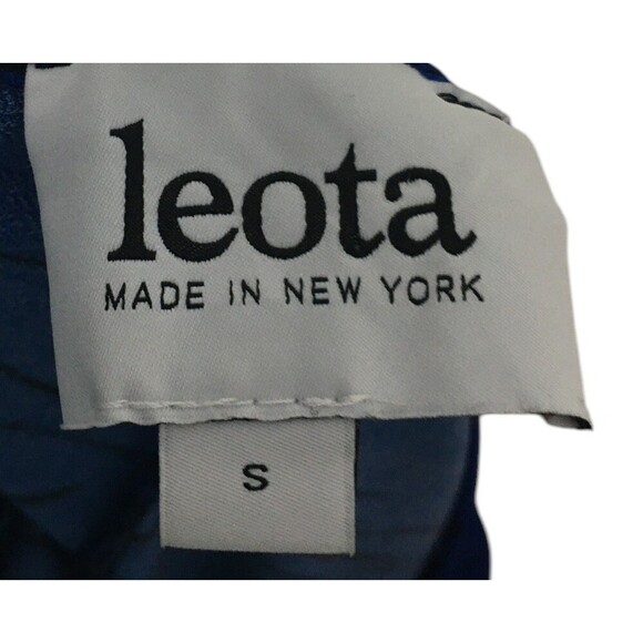 Leota Dress Women's Size Small Blue Maxi Long Sleeve V-Neck - Picture 6 of 7